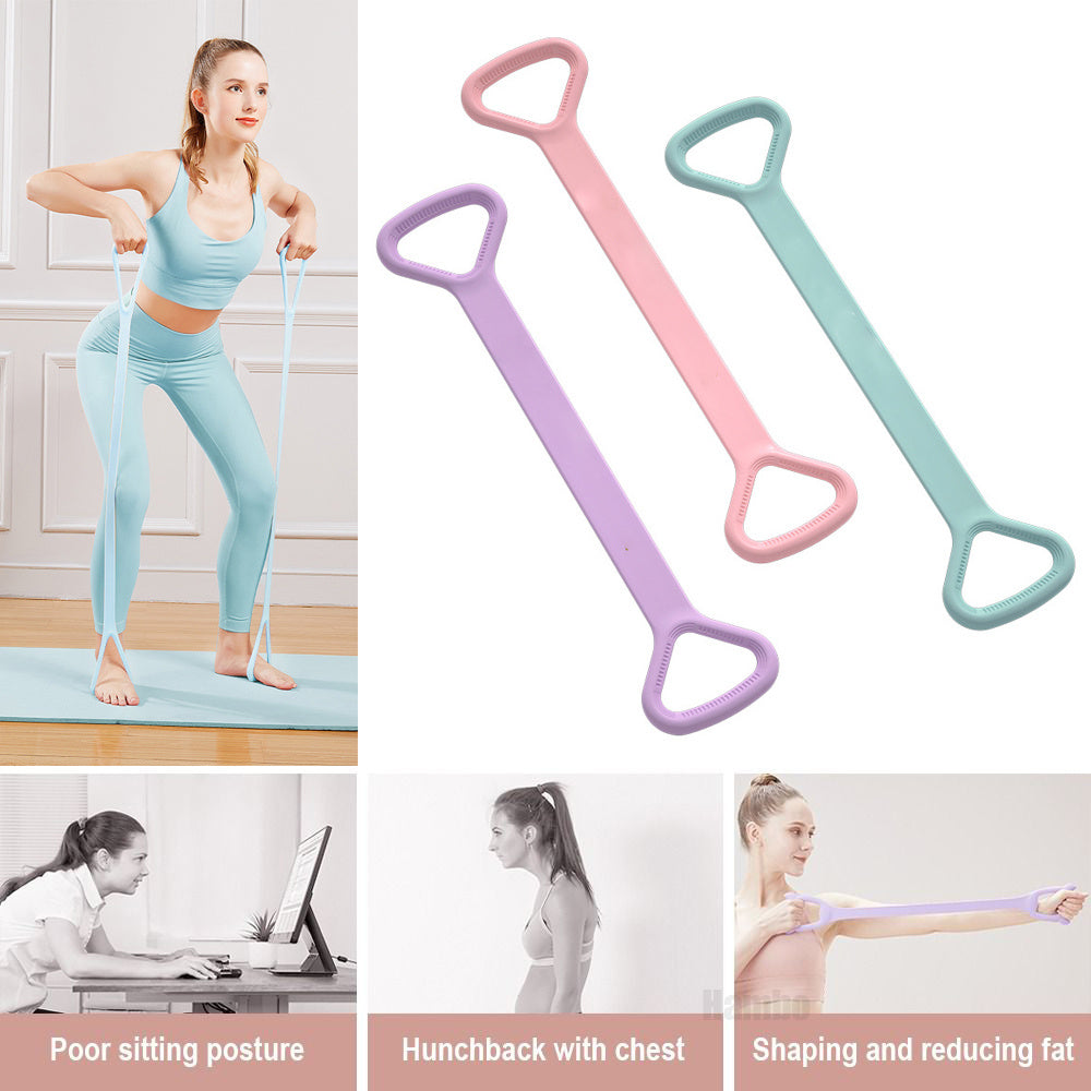Yoga Fitness Resistance Band – Arm, Back, Chest & Shoulder Training Elastic Ropes for Pilates, Stretching & Physical Therapy