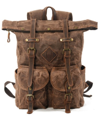 Men’s & Women's Vintage Canvas Backpack – Durable Travel, Hiking & School Bag USA