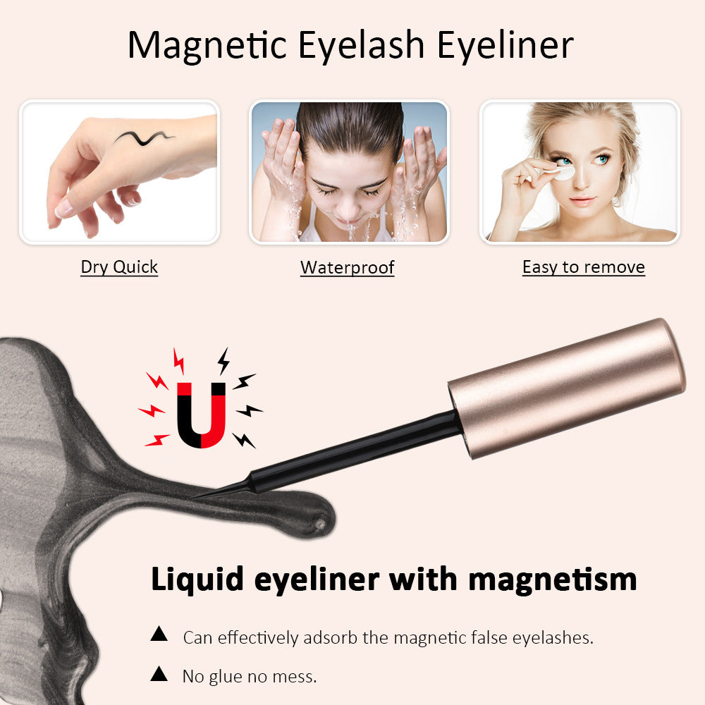 Magnetic False Eyelashes – Reusable Natural & Dramatic Lashes with Magnetic Eyeliner for Easy Application