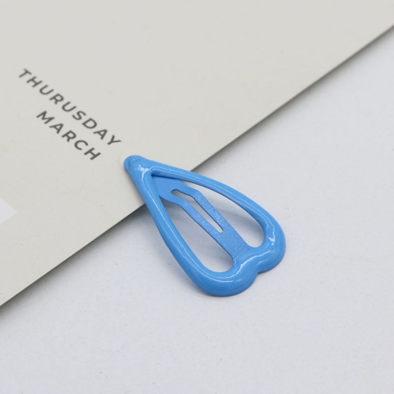 Kids Hair Accessories – Colorful Oil Drip Spray Paint Side Clips | Cute Bang Clips & Love Hairpins