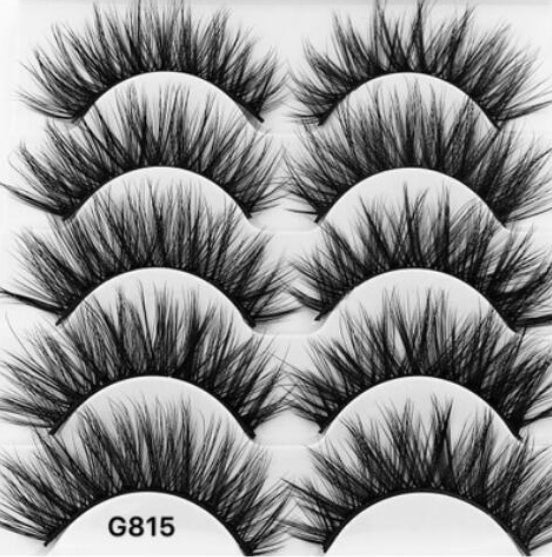 3D Mink Hair False Eyelashes – Natural Look, Wispy & Reusable Lashes for Glam Makeup