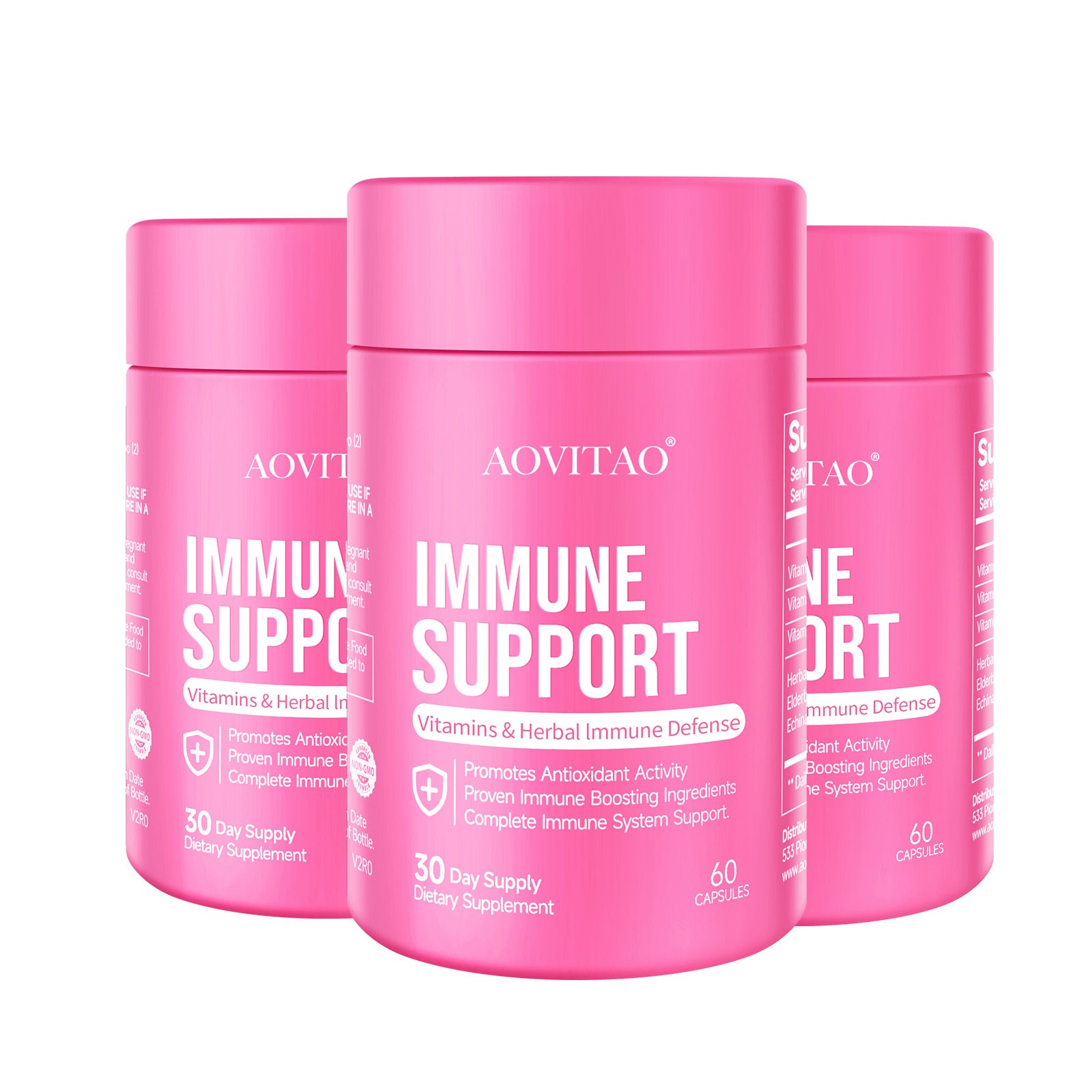 Natural Herbal Immune Defense & Immunity Booster – Mushroom Supplement with Lion’s Mane, Reishi, Chaga, Cordyceps & Turkey Tail