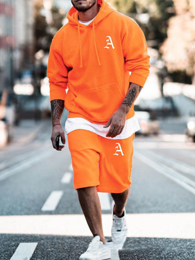 Men’s Fashion Sports Hooded Suit USA – Casual Tracksuit for Fitness & Streetwear