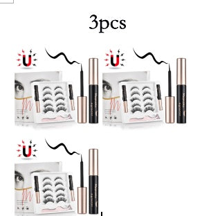Magnetic False Eyelashes – Reusable Natural & Dramatic Lashes with Magnetic Eyeliner for Easy Application