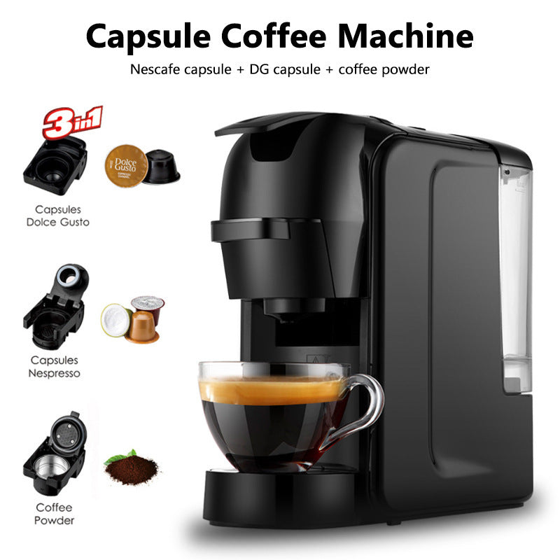 Multifunctional Italian Capsule Coffee Machine – Espresso, Latte & Cappuccino Maker for Home & Office