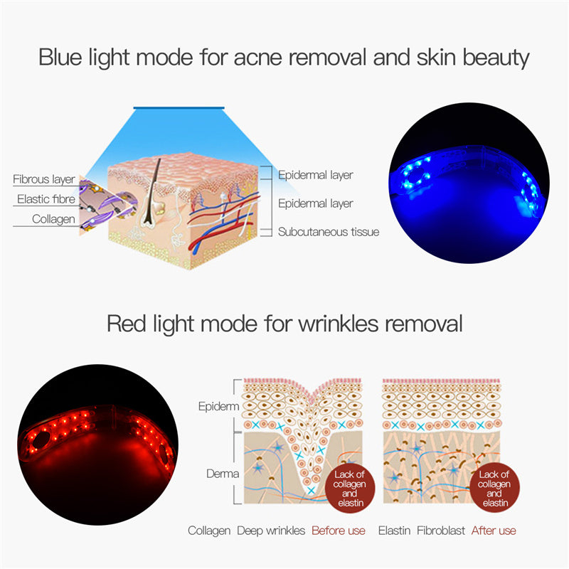 Infrared LED Light Photon Therapy Face Massager – V-Shape Lifting & Slimming Beauty Device for Youthful Skin