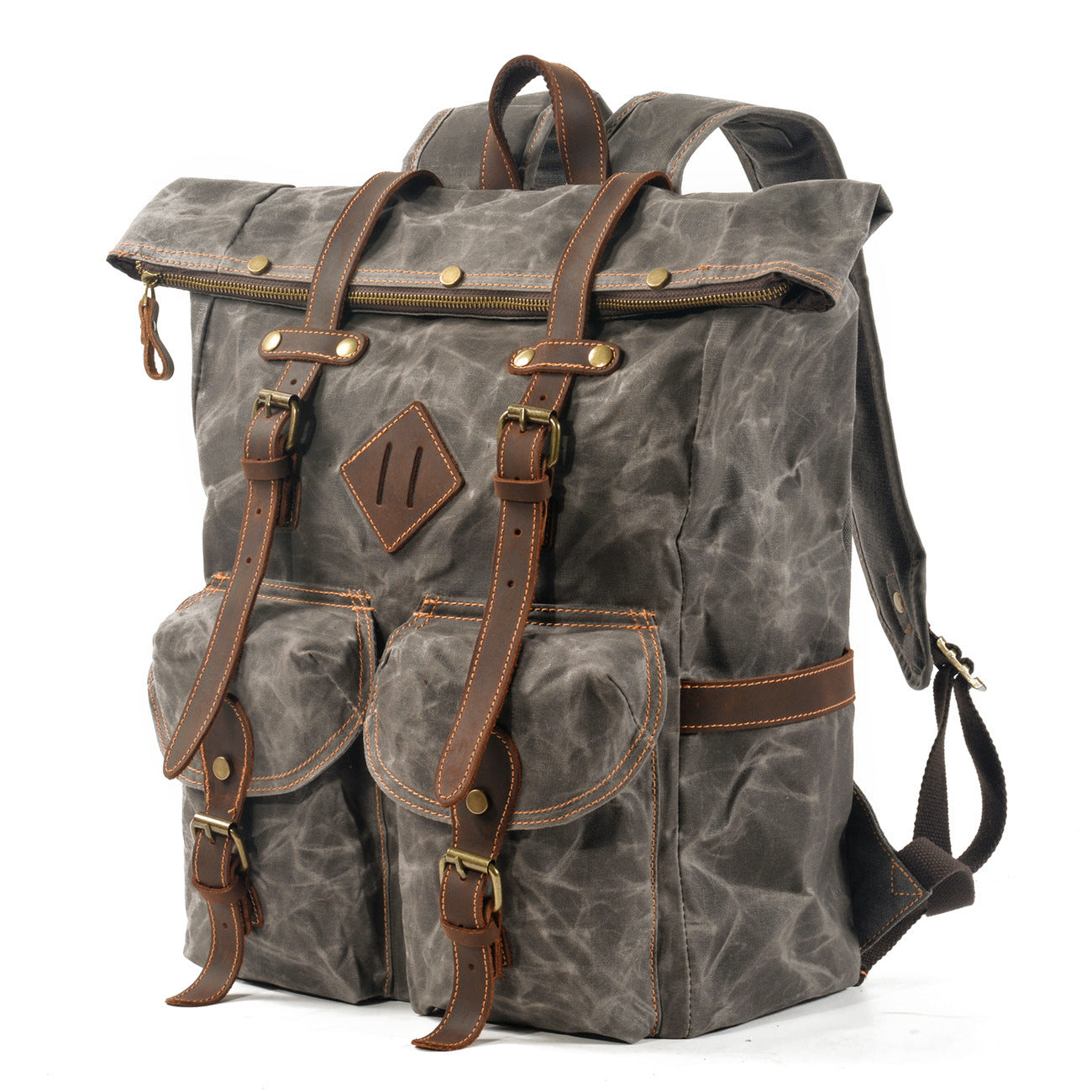 Men’s & Women's Vintage Canvas Backpack – Durable Travel, Hiking & School Bag USA