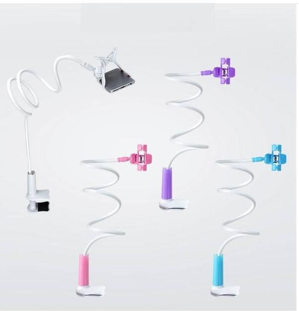 Lazy Mobile Phone Bracket – Flexible Bedside Spiral Clip, Multi-Function Phone Holder USA