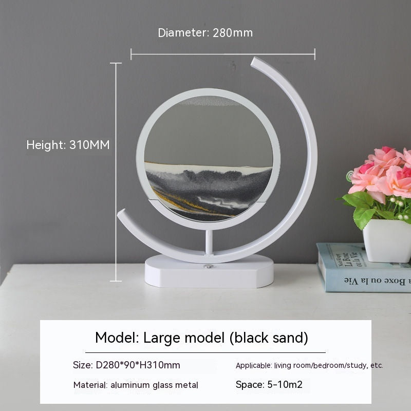 High-End Business Gift 3D Quicksand Painting Lamp – Luxury LED Light Decoration for Living Room & Office | Creative Night Light Home Decor