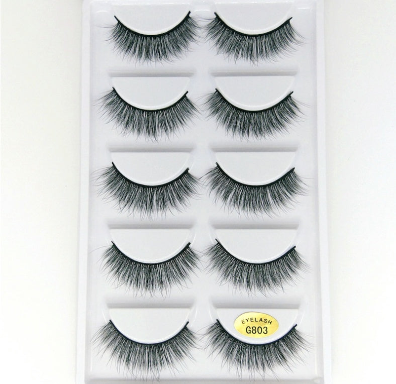 3D Mink Hair False Eyelashes – Natural Look, Wispy & Reusable Lashes for Glam Makeup