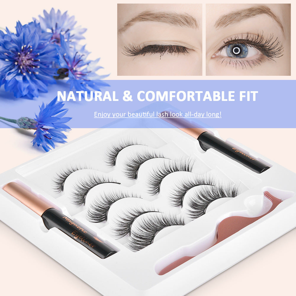 Magnetic False Eyelashes – Reusable Natural & Dramatic Lashes with Magnetic Eyeliner for Easy Application