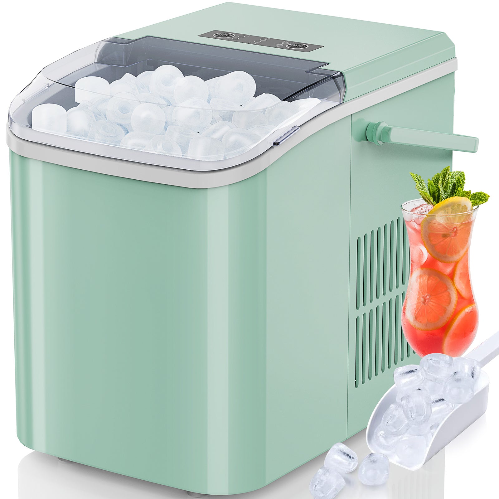 Portable Ice Maker Machine – Countertop Ice Cube Maker for Home, Kitchen, Bar & Office – Fast Ice Making