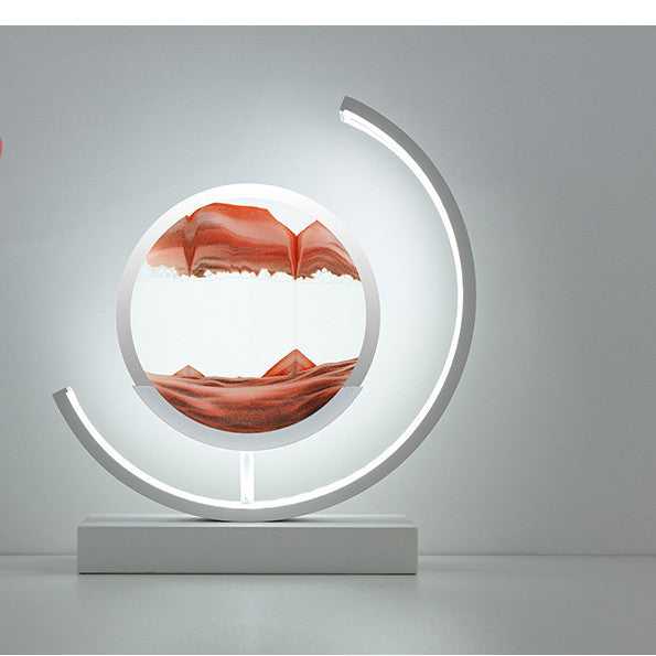 High-End Business Gift 3D Quicksand Painting Lamp – Luxury LED Light Decoration for Living Room & Office | Creative Night Light Home Decor