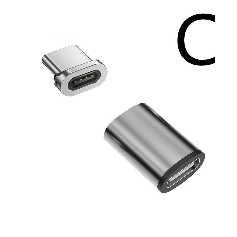 Magnetic Charging Adapter – Universal USB-C, Micro USB & Lightning Converter for Fast Data & Charging