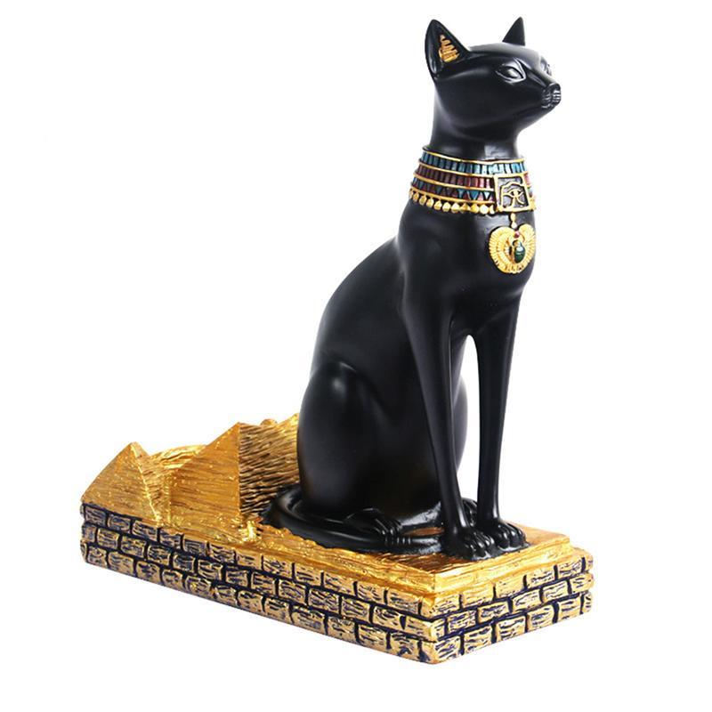 Egyptian Cat-Shaped Resin Bottle Holder – Luxury Wine Bottle Stand, Unique Home Bar & Table Decor