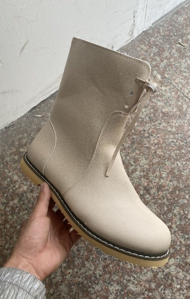 Women’s Flat Martin Boots – Comfortable High Ankle Boots for Daily & Casual Wear