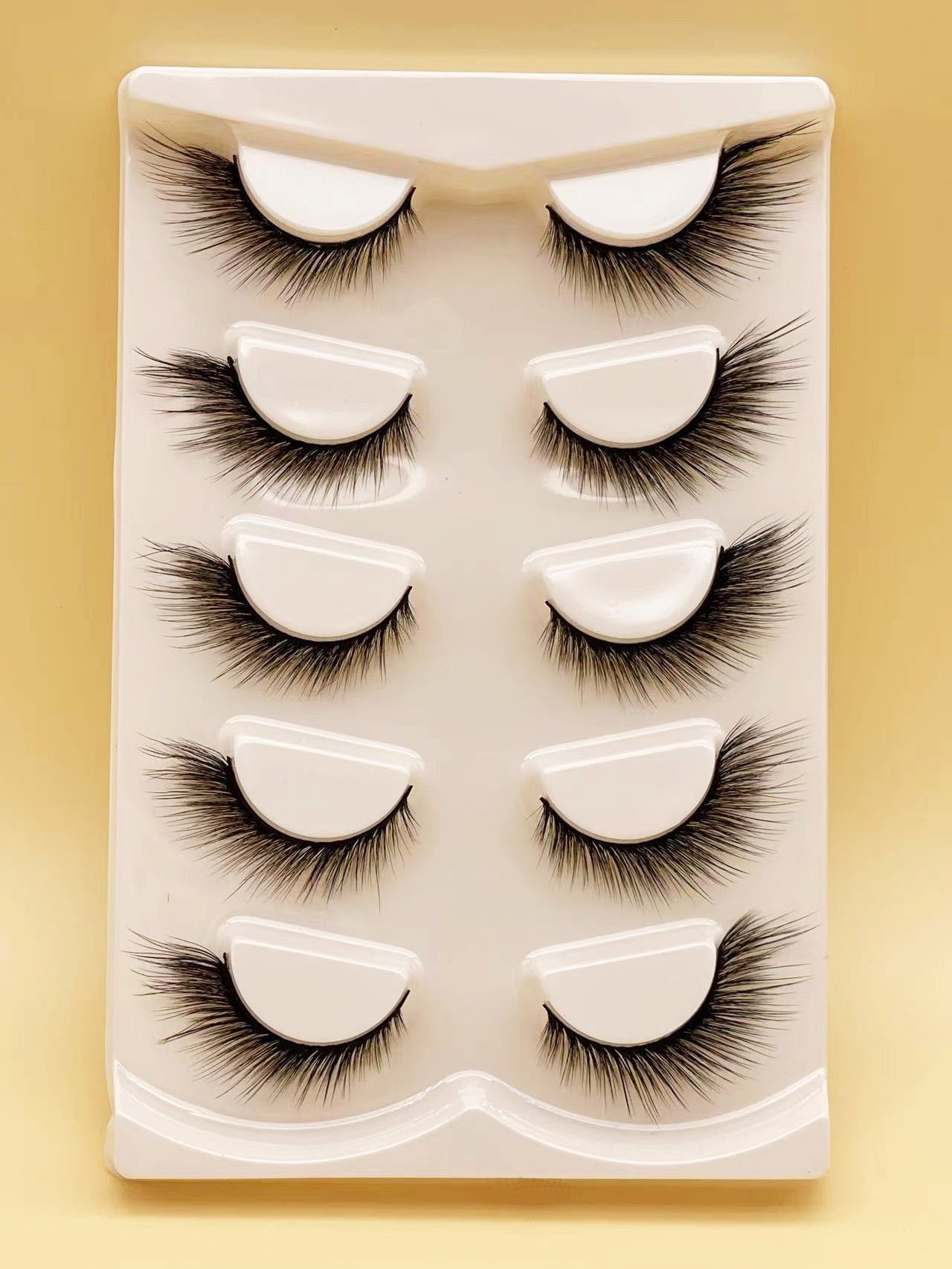 Mink Eyelashes – Eye Tail Lengthening Natural Flat False Lashes for Everyday & Party Makeup