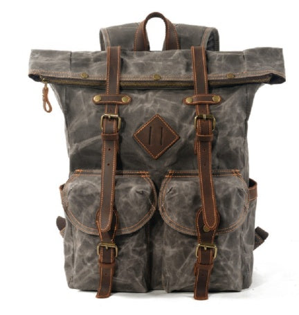 Men’s & Women's Vintage Canvas Backpack – Durable Travel, Hiking & School Bag USA