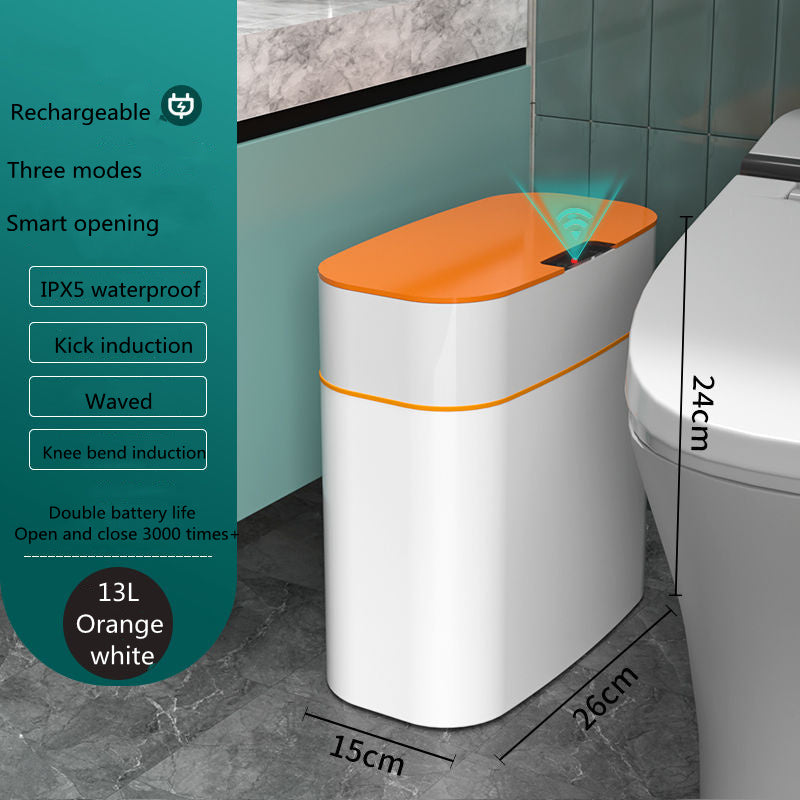 Automatic Smart Trash Can with Lid – Induction Dustbin for Bedroom, Living Room, Kitchen & Carh Bin