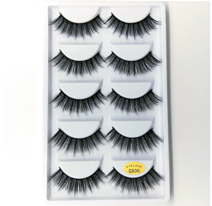 3D Mink Hair False Eyelashes – Natural Look, Wispy & Reusable Lashes for Glam Makeup