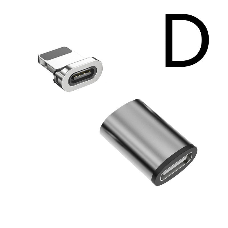 Magnetic Charging Adapter – Universal USB-C, Micro USB & Lightning Converter for Fast Data & Charging