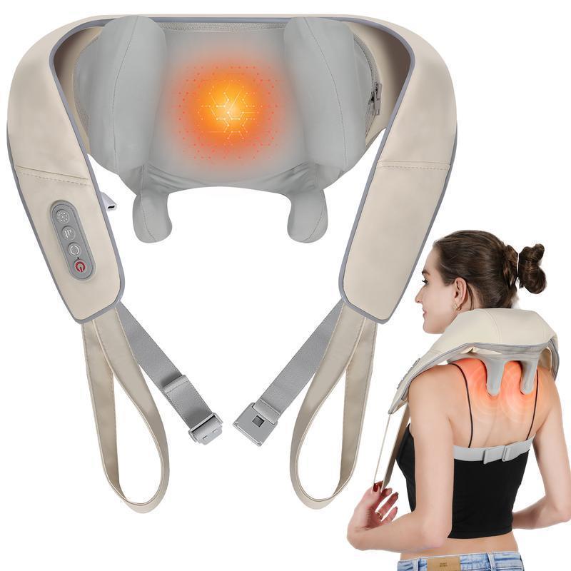 Rechargeable Shiatsu Neck Massager – Pain Relief & Relaxation for Neck, Shoulder & Back | Home & Car Gift