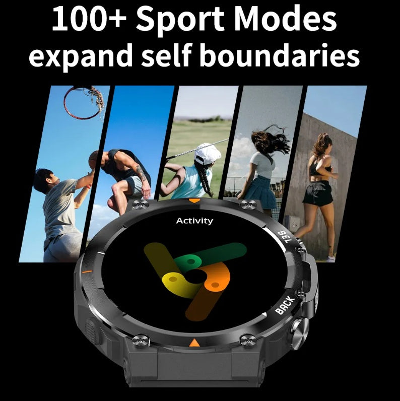 MAX18 Men’s Smartwatch – 1.43” AMOLED Big Screen, BT Calls, AI Voice, Gesture Control & Fitness Sports Watch USA