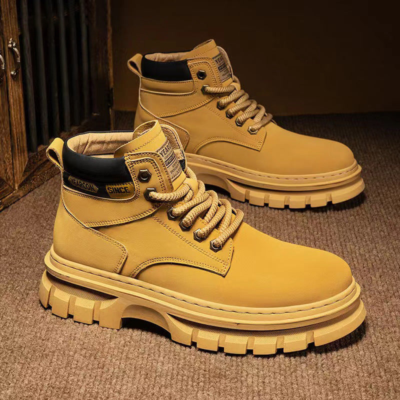 Martin Boots for Men – Trendy High Top British Style Workwear Boots | Durable Leather, Fashionable & Comfortable