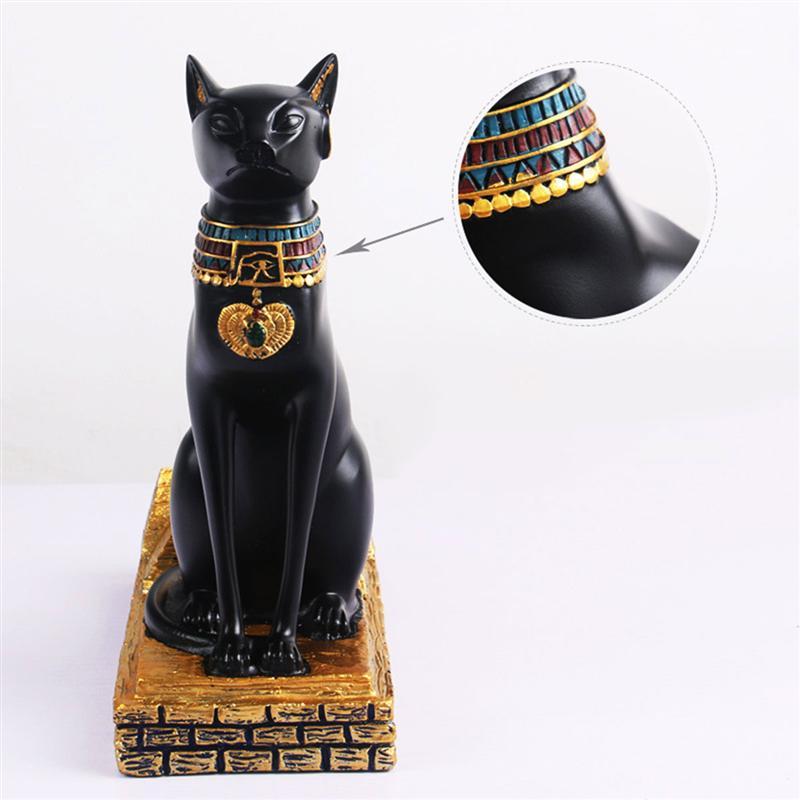 Egyptian Cat-Shaped Resin Bottle Holder – Luxury Wine Bottle Stand, Unique Home Bar & Table Decor