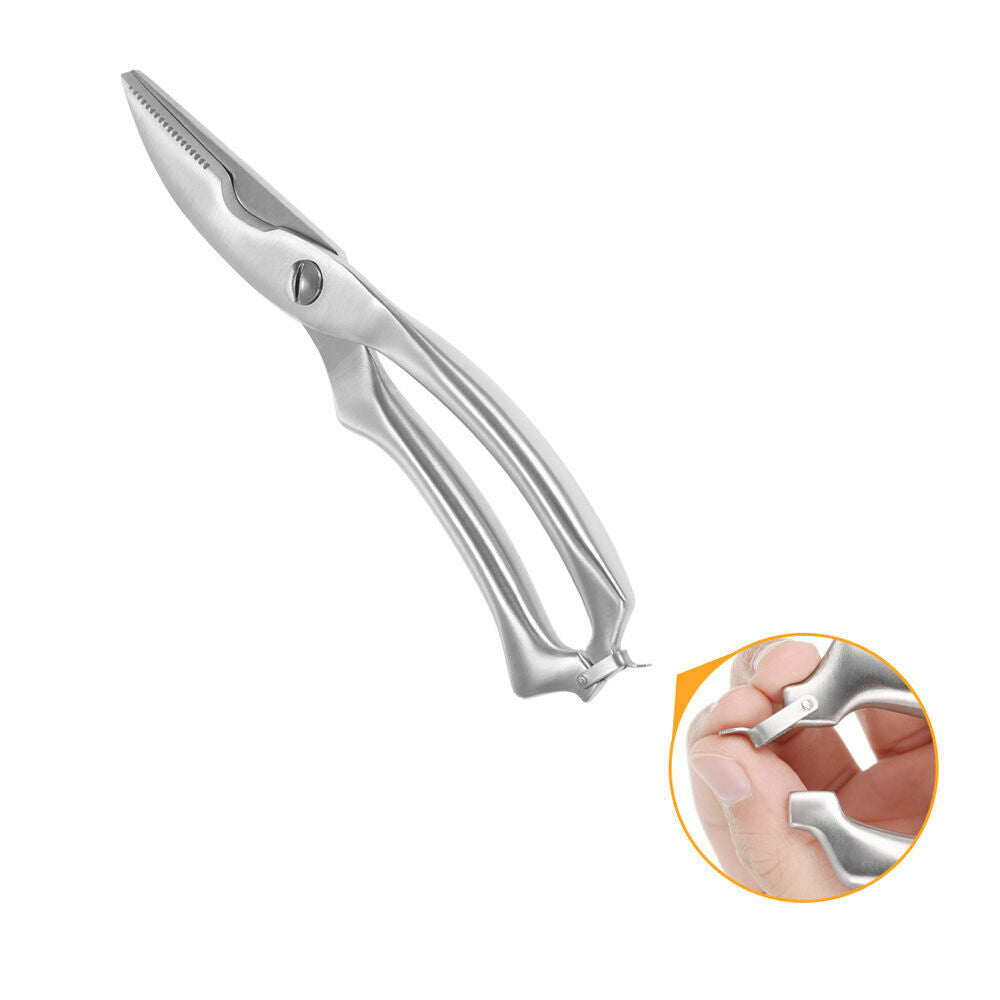 Stainless Steel Poultry Chicken Bone Scissors – Heavy Duty Kitchen Shears for Fish, Meat & Bone Cutting | Japanese Chef Knife Gadgets
