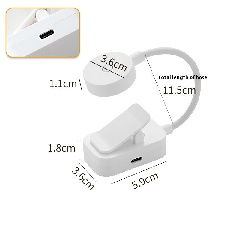 LED Book Clip Light – Rechargeable Reading Lamp for Bed, Study & Travel | Portable Household Charging Light