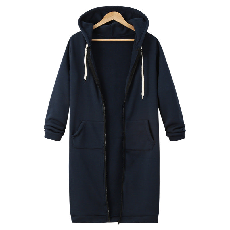 Women’s Hooded Fleece Long Jacket – Warm Long Sleeve Sweater Coat, Winter Casual Outerwear