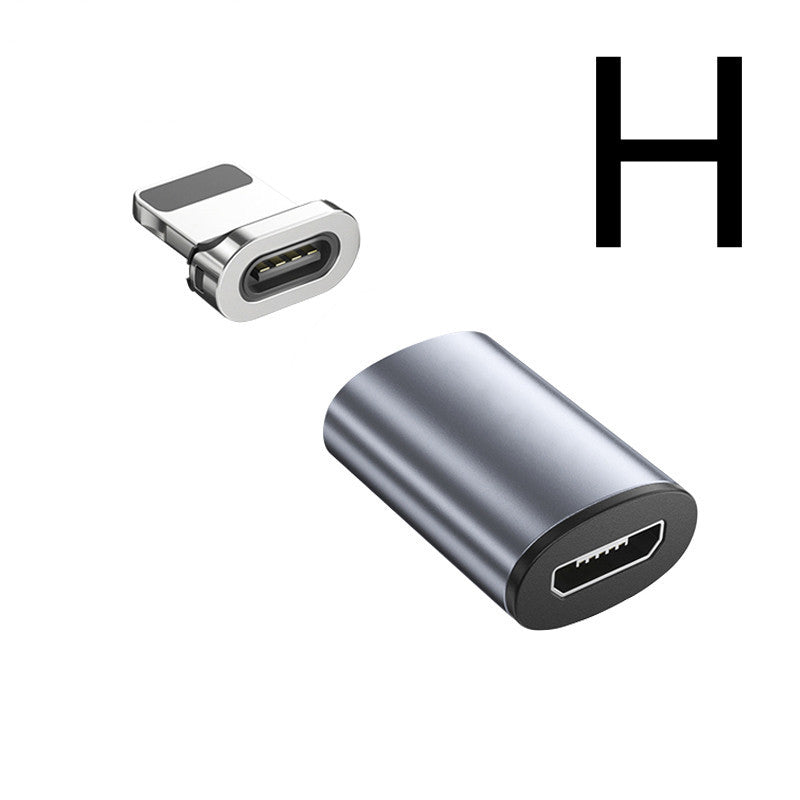 Magnetic Charging Adapter – Universal USB-C, Micro USB & Lightning Converter for Fast Data & Charging