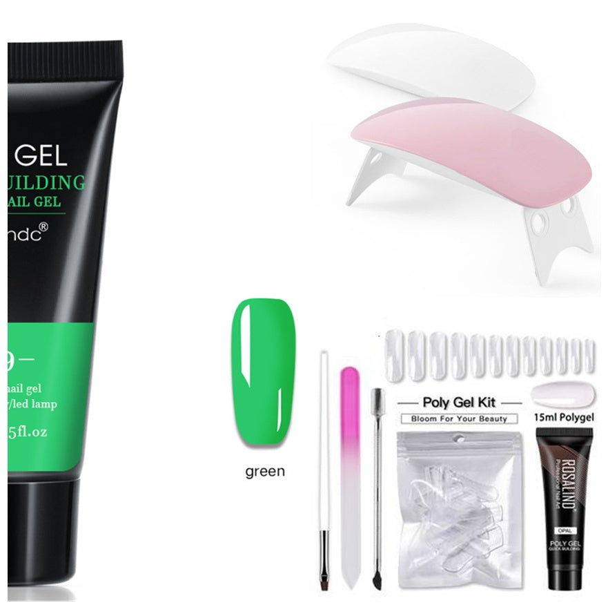 Crystal Light Therapy Gel Nail Quick Extension – Fast-Curing Nail Builder Gel for Salon & Home Use