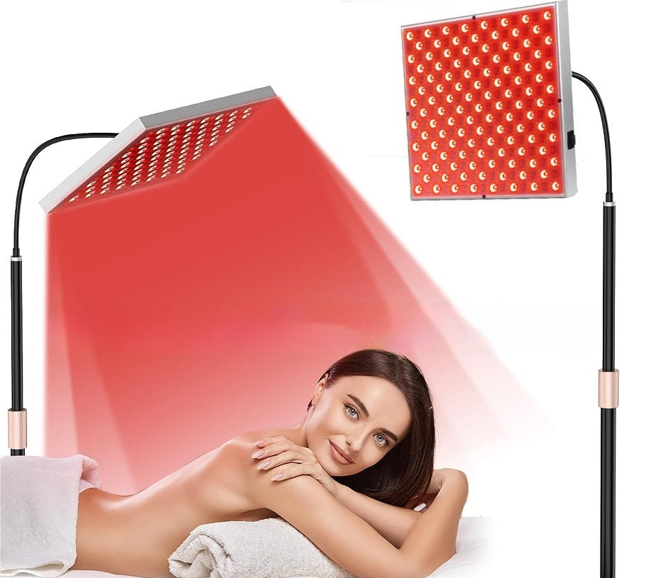 45W LED Near-Infrared Therapy Light with Floor Stand – Red Light Therapy Lamp for Pain Relief, Skin & Muscle Recovery