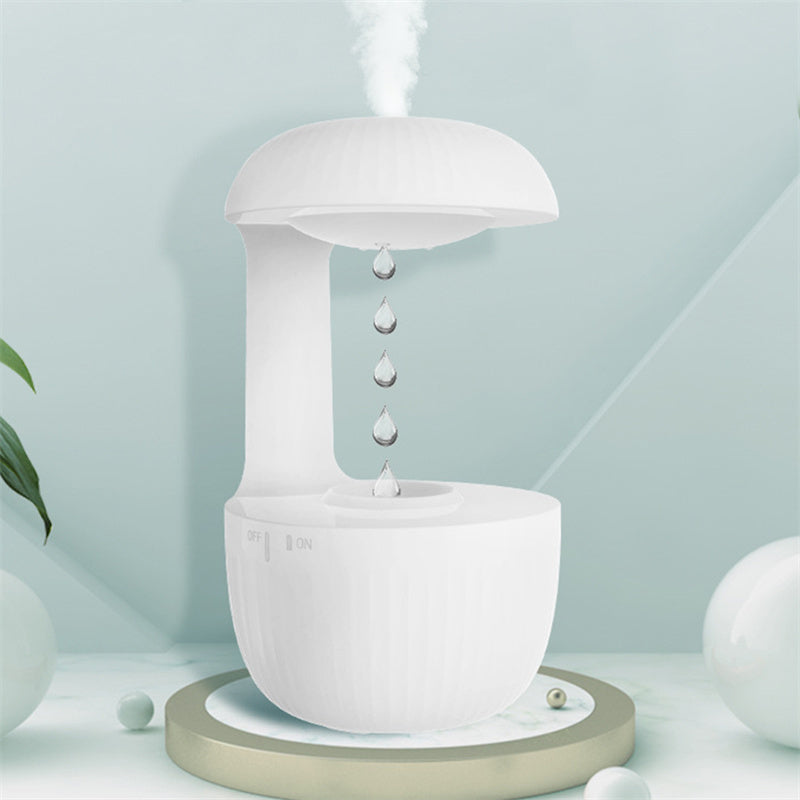 Anti-Gravity Air Humidifier – Silent Countercurrent Cool Mist Maker with Levitating Water Drops for Relaxation & Fatigue Relief