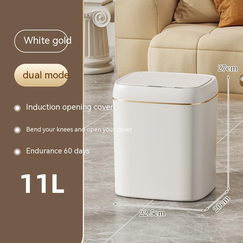 Automatic Smart Trash Can with Lid – Induction Dustbin for Bedroom, Living Room, Kitchen & Carh Bin