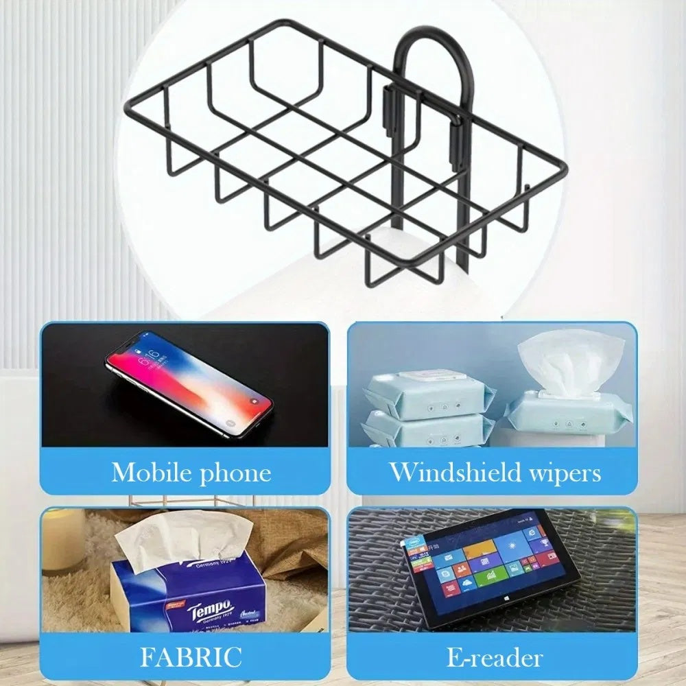 Toilet Paper Holder with Shelf – Freestanding Bathroom Tissue Stand with Storage, Modern Clearance Disposal Organizer