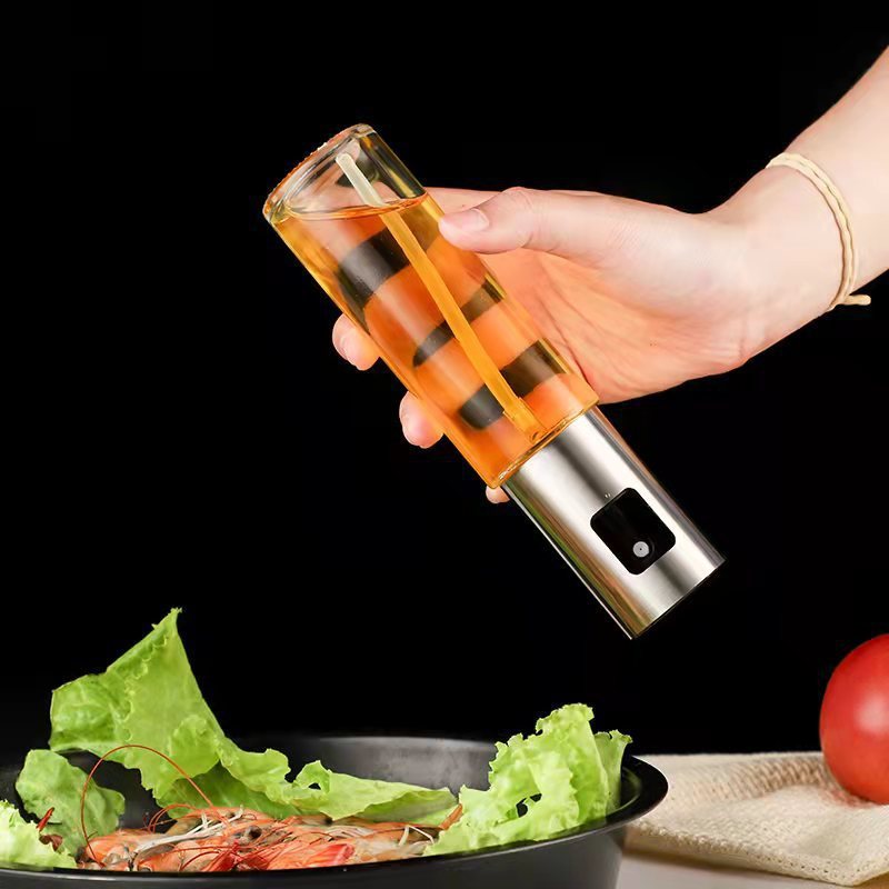 Creative Oil Spray Dispenser – Fine Mist Fuel Injector Press Oiler for Cooking, Kitchen & BBQ