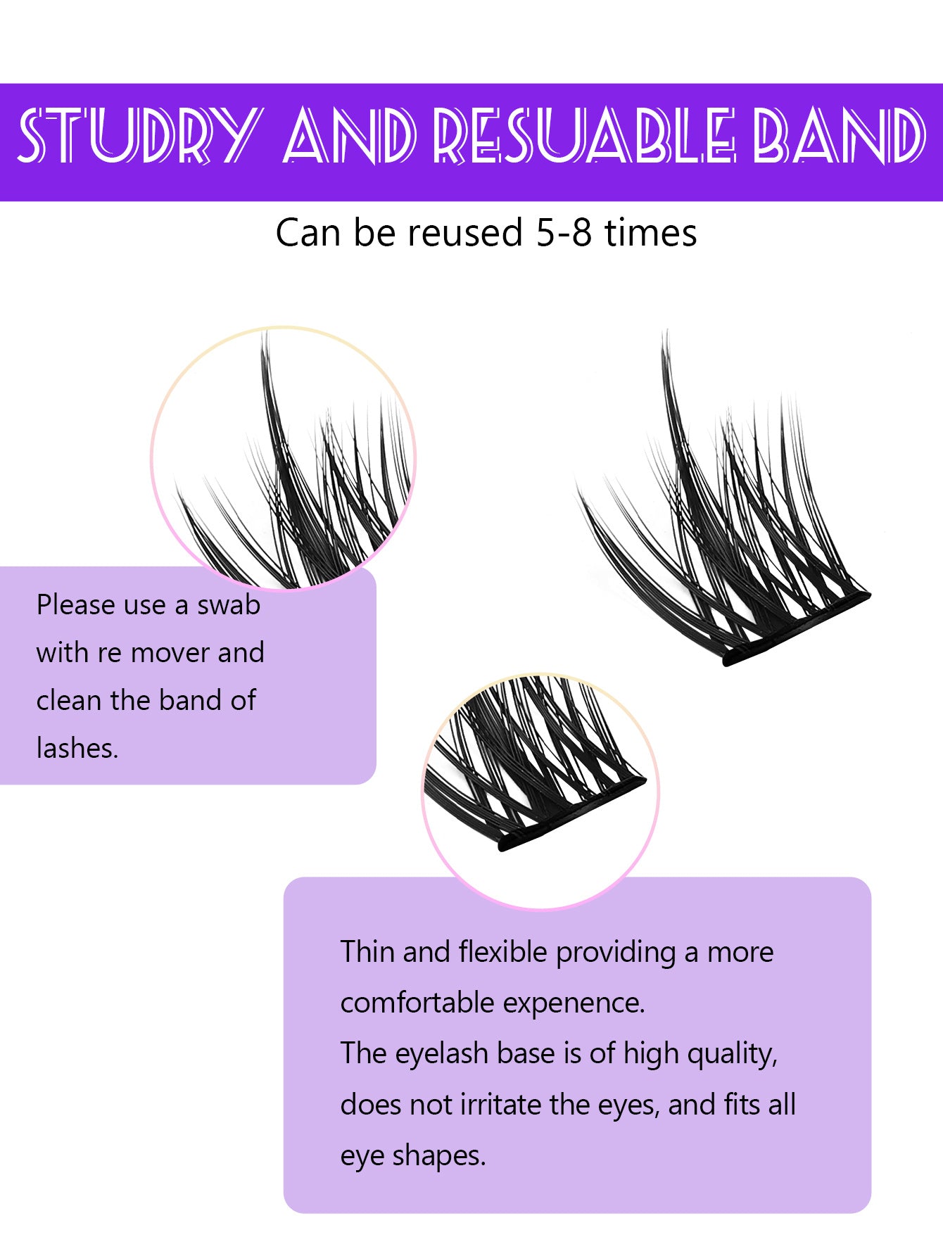 Multi-Style Hybrid False Eyelash Extension Set – Easy to Wear & Apply, Natural to Dramatic Eye Makeup Lashes