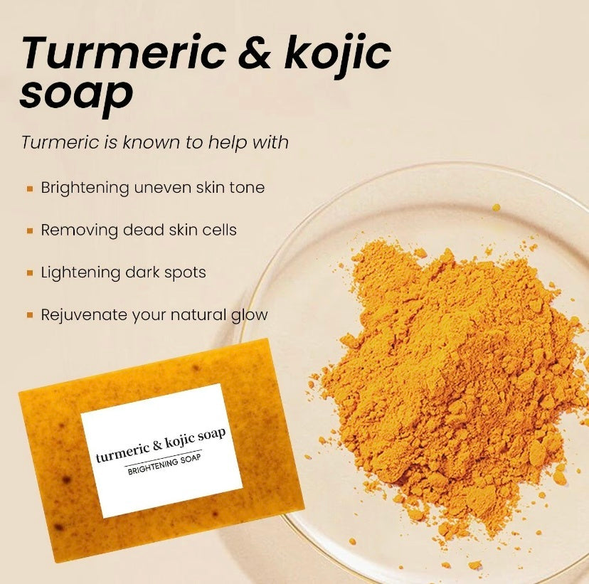 Kojic Acid Dark Spot Remover Soap – With Vitamin C, Retinol, Collagen, Turmeric | Japanese Complex for Hyperpigmentation, Acne Scars & Skin Brightening