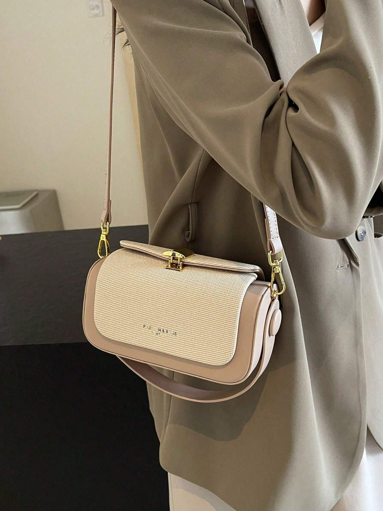 Women’s Fashion Trapezoid Handbag – Elegant Large Capacity Top Handle Bag for Everyday & Office Use