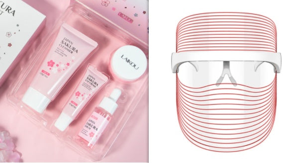 7 Color LED Light Therapy Mask – Red Light Skin Rejuvenation, Anti-Aging, Whitening & Facial Beauty Massager for Home SPA