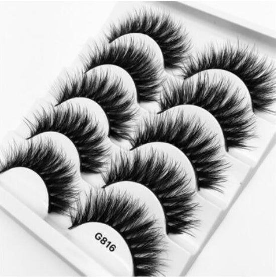3D Mink Hair False Eyelashes – Natural Look, Wispy & Reusable Lashes for Glam Makeup