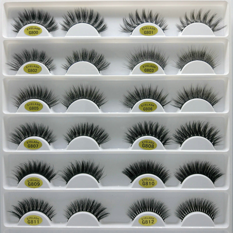 3D Mink Hair False Eyelashes – Natural Look, Wispy & Reusable Lashes for Glam Makeup
