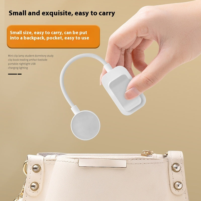 LED Book Clip Light – Rechargeable Reading Lamp for Bed, Study & Travel | Portable Household Charging Light