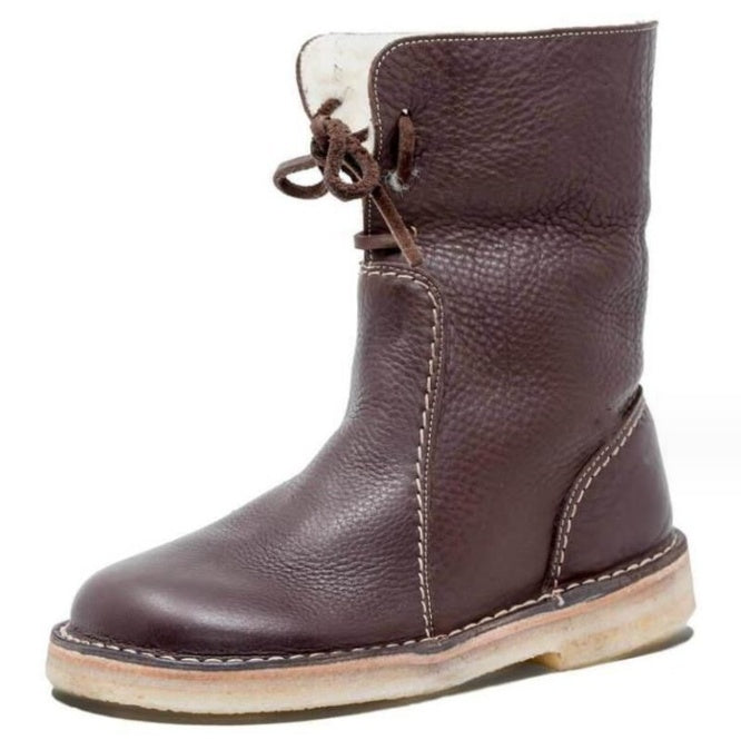 Women’s Flat Martin Boots – Comfortable High Ankle Boots for Daily & Casual Wear