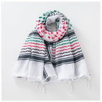 Men's Keffiyeh Jacquard Warp Knitting