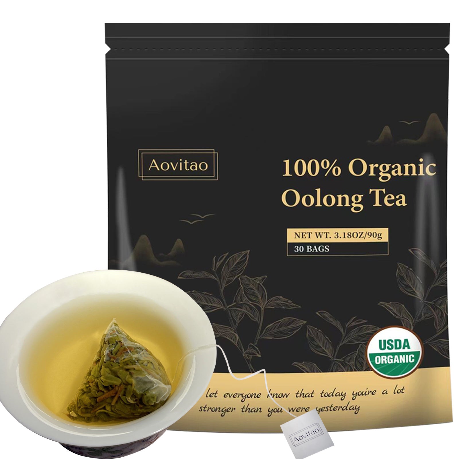 Detox Cleanse Tea – Natural Herbal Tea Bags with Oolong Leaf | Lung Cleanse, Gut Health & Immune Boost | Organic Caffeine-Free Non-GMO
