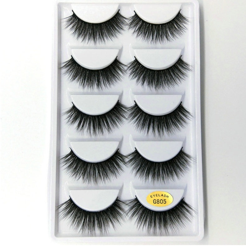3D Mink Hair False Eyelashes – Natural Look, Wispy & Reusable Lashes for Glam Makeup